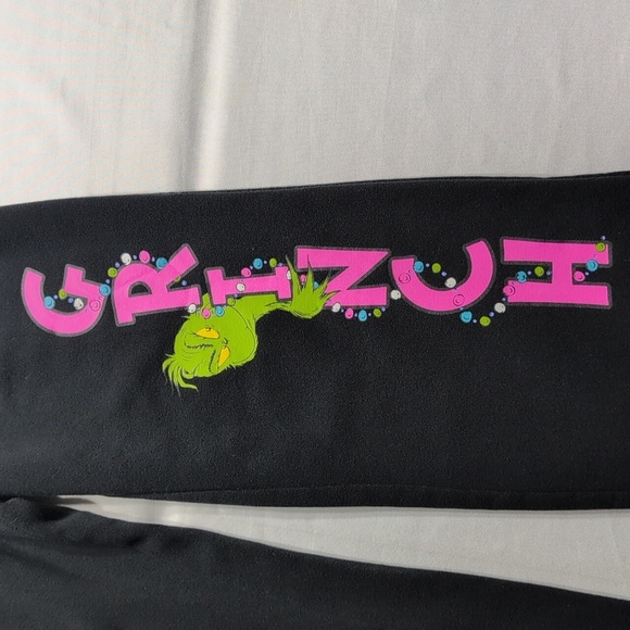 Grinch Youth Black Fleece Pants Size Small - Picture 2 of 5